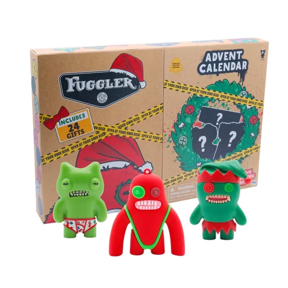 FUGGLER ADVENT CALENDAR 24 Festive Holiday Figures Ornaments Christmas 2026